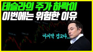 테슬라의 주가하락이 이번에는 위험할 수도 있는 이유ft 머스크의 최후통첩 [upl. by Kcirde]