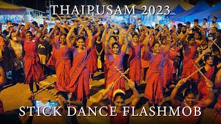 Batu Malai Andavaney 30 Stick Dance Flashmob Thaipusam 2023 [upl. by Aniret266]