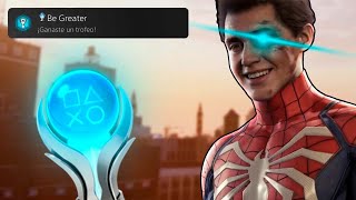 El TROFEO de PLATINO de SPIDERMAN PS4 es una GENIALIDAD 🕸 [upl. by Kalin768]