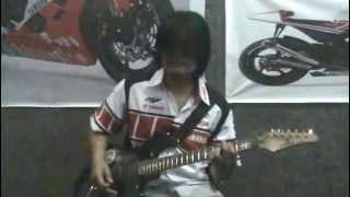 Power Slaves  Impian guitar chord amp solo cover [upl. by Atiuqehs]