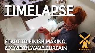 Curtain Drapery Making Timelapse  A Huge Wave Curtain [upl. by Ellehsal371]