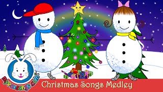 Christmas Songs for Kids with Lyrics  Xmas Medley [upl. by Dorsman]