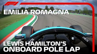 Lewis Hamiltons Onboard Pole Lap  2021 Emilia Romagna Grand Prix  Pirelli [upl. by Bonucci515]