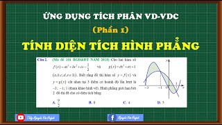 Ứng dụng tích phân tính diện tích hình phẳng vận dụng cao phần 1Thầy Nguyễn Văn Huỳnh [upl. by Anaila17]