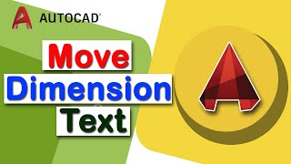 How to move dimension text in AutoCAD 2022 [upl. by Aihtnys]