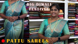 Big diwali festivel  Get offer upto 40 on pattu saree collection  saree elampillai [upl. by Kuska702]