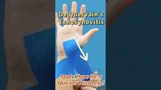 De Quervains Tenosynovitis Tape For INSTANT relief thumbpain wristpain kinesiotape [upl. by Anella679]