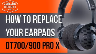 Beyerdynamic DT700 amp 900 Pro X  How To Change Your Ear Pads [upl. by Nora474]