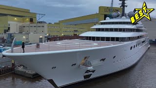 Best Luxury ONE OF LARGEST YACHTS in The World Mega Yacht BLUE Spectacular Lürssen Yachts [upl. by Atreb103]