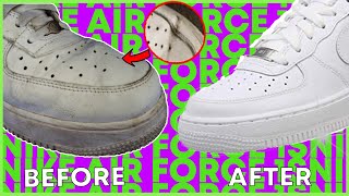 HOW TO REMOVE CREASES FROM AIR FORCE 1S  THE BEST METHOD [upl. by Llevaj]