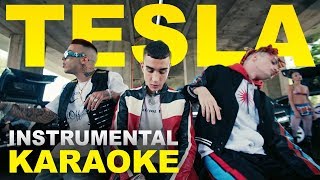 Capo Plaza ft Sfera Ebbasta e DrefGold TESLA Karaoke  Instrumental [upl. by Alecram]