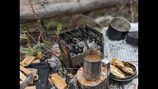 The PSKOOK Folding Wood Stove  Ive Been Doing It Wrong This Whole Time [upl. by Ahsinit67]