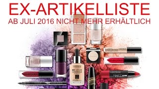 Catrice EXARTIKELLISTE ab Juli 2016 ¦ Mila [upl. by Therese958]