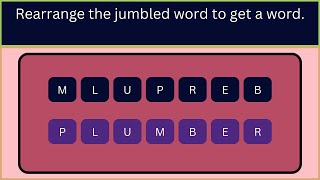 Jumbled wordWord Game [upl. by Oned]