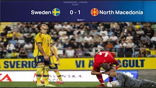 SWEDEN U21 01 NORTH MACEDONIA U21  EURO U21 QUALIFICATION  HIGHLIGHTS  08092023 [upl. by Adnawaj197]