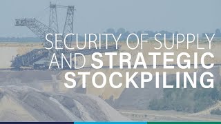 Wouter JacobsExecutive DirectorSecurity of supply and strategic stockpiling of critical materials [upl. by Tisbee]