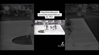 Pistol Pete Maravich scored 68 points February 25 1977 Part 1 of 2 basketball nba marchmadness [upl. by Hamian]