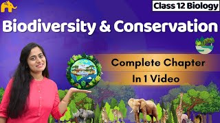 Biodiversity and Conservation Class 12 Biology One shot  CBSE NEET  NCERT Chapter [upl. by Notsnorb]