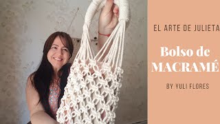 Bolso de MACRAMÉ macrame paso a paso MACRAME paso a paso [upl. by Maxama]