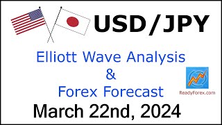 USD JPY Elliott Wave Analysis  Forex Forecast  March 22 2024  USDJPY Analysis Today [upl. by Eedahs]