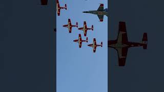 RCAF Snowbirds amp CF18 Demo Team at AirVenture 2024 Oshkosh airshow aviation aviação rcaf jet [upl. by Sunil]