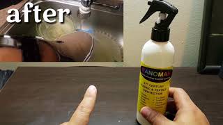 Shoe Water Repellent Spray  Nanoman review [upl. by Hayyifas]