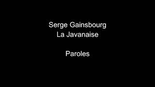 Serge GainsbourgLa Javanaiseparoles [upl. by Sorgalim]