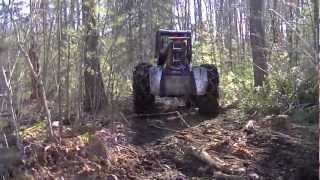 John Deere 540D Skidder  Logging [upl. by Orlan]