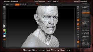 ZBrush 4R3  Decimation Master Overview [upl. by Er]