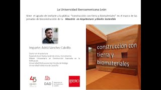 CONSTRUCCION TIERRA Y BIOMATERIALES [upl. by Amitarp]