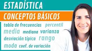 ESTADÍSTICA Conceptos Básicos 📊 TABLA de Frecuencias MEDIA MODA RANGO VARIANZA [upl. by Eamanna]