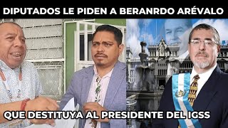 DIPUTADOS DE quotVOSquot EXIGEN QUE SE DESTITUYA AL PRESIDENTE DEL IGSS GUATEMALA [upl. by Ameline]