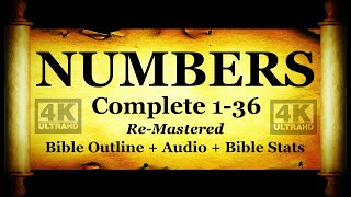 Holy Bible Book 04  The Book of Numbers  KJV Read Along HD 4K Audio Text Narration 1 [upl. by Nonnah327]