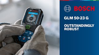 Bosch GLM 5023 G Laser Measure  Green Laser Colour Display IP65 amp 360° tilt sensor [upl. by Ashien]