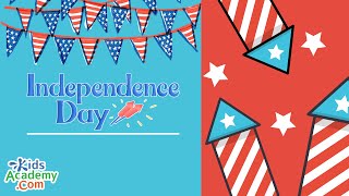 Independence Day for Kids  History amp Facts 4th July  Kids Academy [upl. by Ahsiri372]