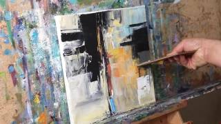 Abstract Expressionist Oil Painting Demo Session by Artist JOSE TRUJILLO [upl. by Ayamahs]