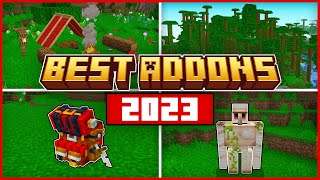 Top 17 Best MCPE AddOns of 2023  Minecraft Bedrock 120 [upl. by Nylikcaj]