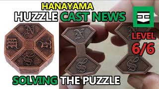 Solving the puzzle Hanayama CAST NEWS  The most difficult puzzle Huzzle LEVEL 66 Solution [upl. by Esilehc]