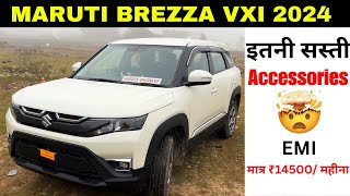 All New Maruti Suzuki Brezza Vxi 2024 Latest Varient With Price 😱 VFM Variant Of Brezza 2024 😍 [upl. by Annayehc]