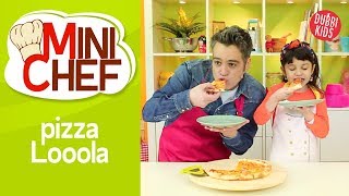 Receta FÁCIL de Pizza 🍕 MINI CHEF 👩‍🍳  Dubbi Kids [upl. by Akkahs924]