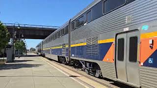 Amtrak CDTX 2002 F59PHI leading San Joaquin 711 at Berkeley Station amtrak amtrakcalifornia [upl. by Durant]