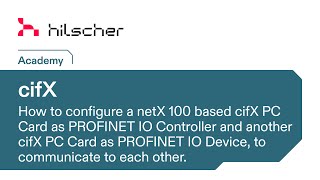 Syconnet Configuration of two netX 100 based CIFX Cards to communicate via PROFINET [upl. by Barnett]