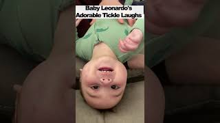 Baby Leonardos Adorable Tickle Laughs with Dad 🥰 baby babylaughing cute [upl. by Holub]