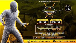 HINDI  W3ED PAID SCRIMS LIVE 1 PM TO 12 AM  REVOLTER YT  BGMI LIVE  BATTLEGROUNDS MOBILE INDIA [upl. by Eenad]