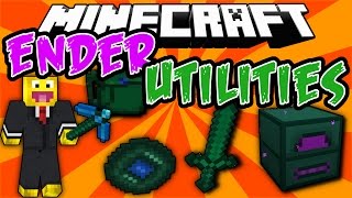 ENDER UTILITIES Armas Herramientas Teletransportadores Y Mas  Minecraft Mod 1710 [upl. by Anastice]