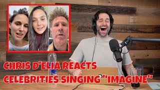 Chris DElia Reacts to Gal Gadot and Friends Singing Imagine [upl. by Ecirp]