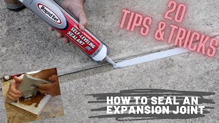 How to Seal an Expansion Joint  20 Tips and Tricks [upl. by Arbas]