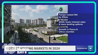 Tampa Orlando round out Zillows predictions for the 10 hottest housing markets in 2024 [upl. by Mun]