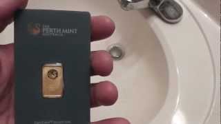 5 Gram Australian Perth Mint Gold Bar Review [upl. by Ennaeirb]