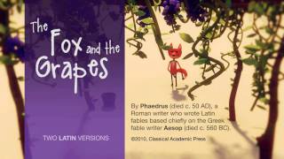 Fox and the Grapes Aesops Fables Latin Practice [upl. by Attenat134]